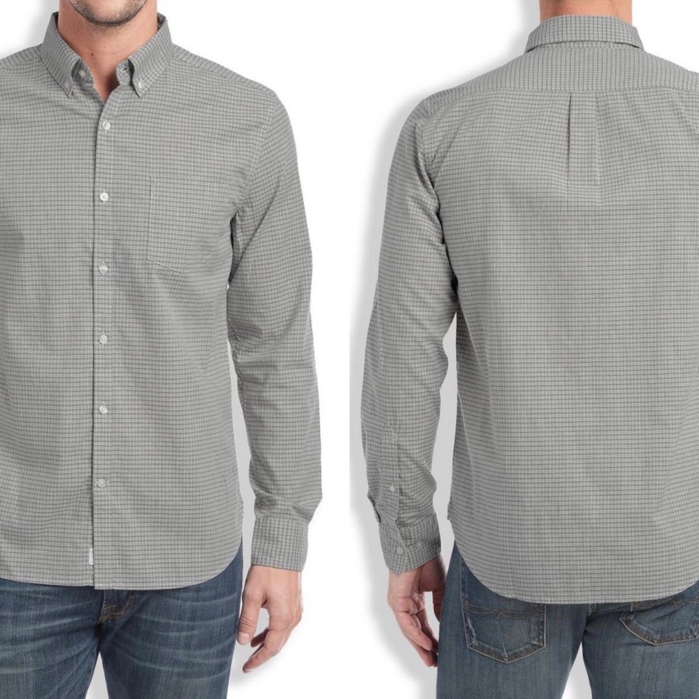 Lucky Brand White Label Palisades Plaid Shirt Size L